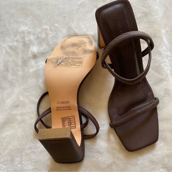 SOLD Forever 21 Chocolate Brown Sandals - Picture 5 of 5